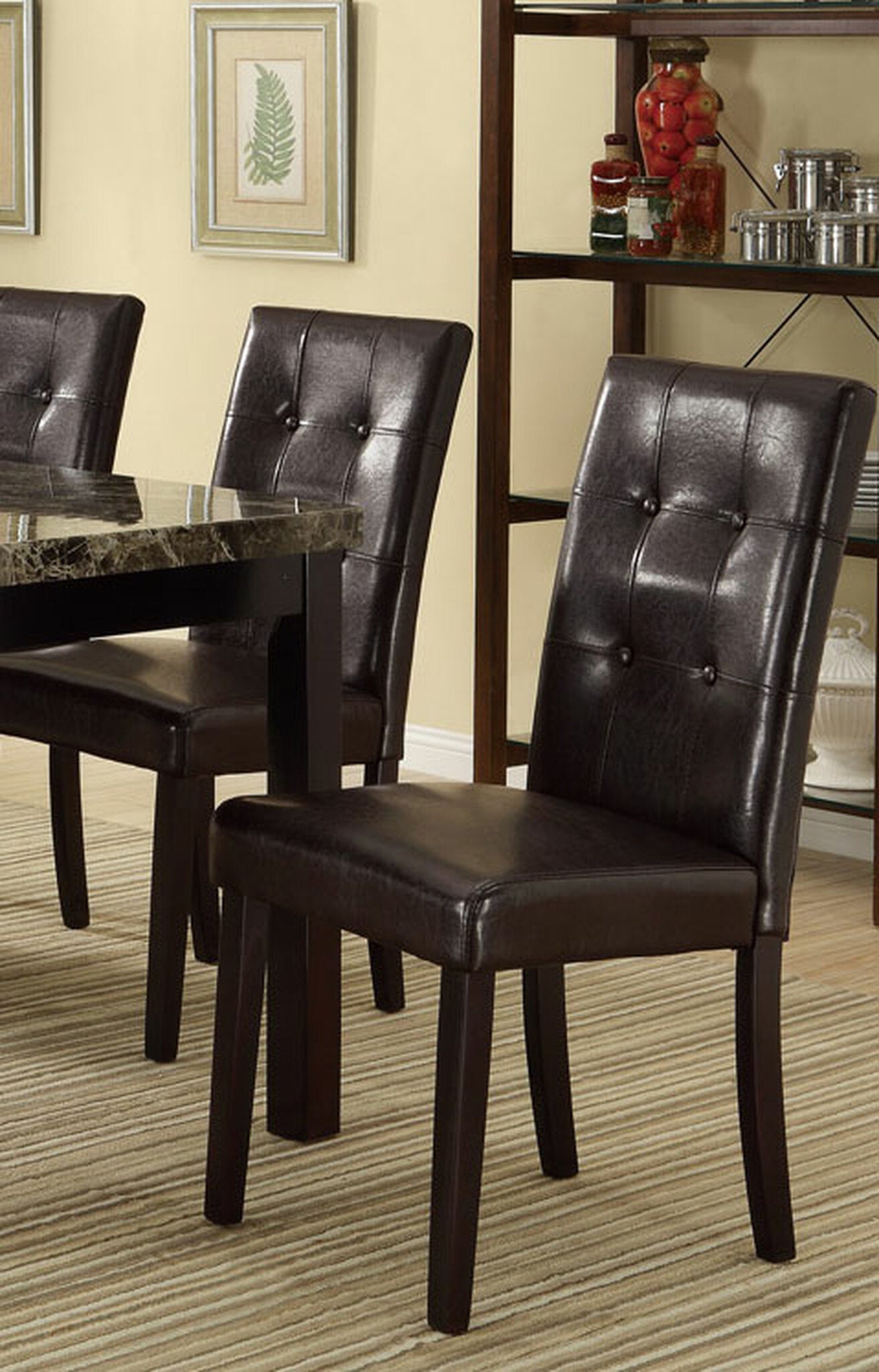 Ada Dining Chairs (Set of 2) - Dark Brown