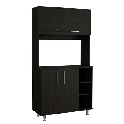 Bayshore 3-Shelf Pantry Cabinet - Black