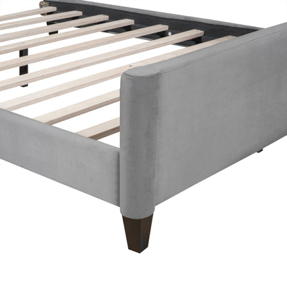 AF Luxury Tufted Button Full Size Daybed - Gray