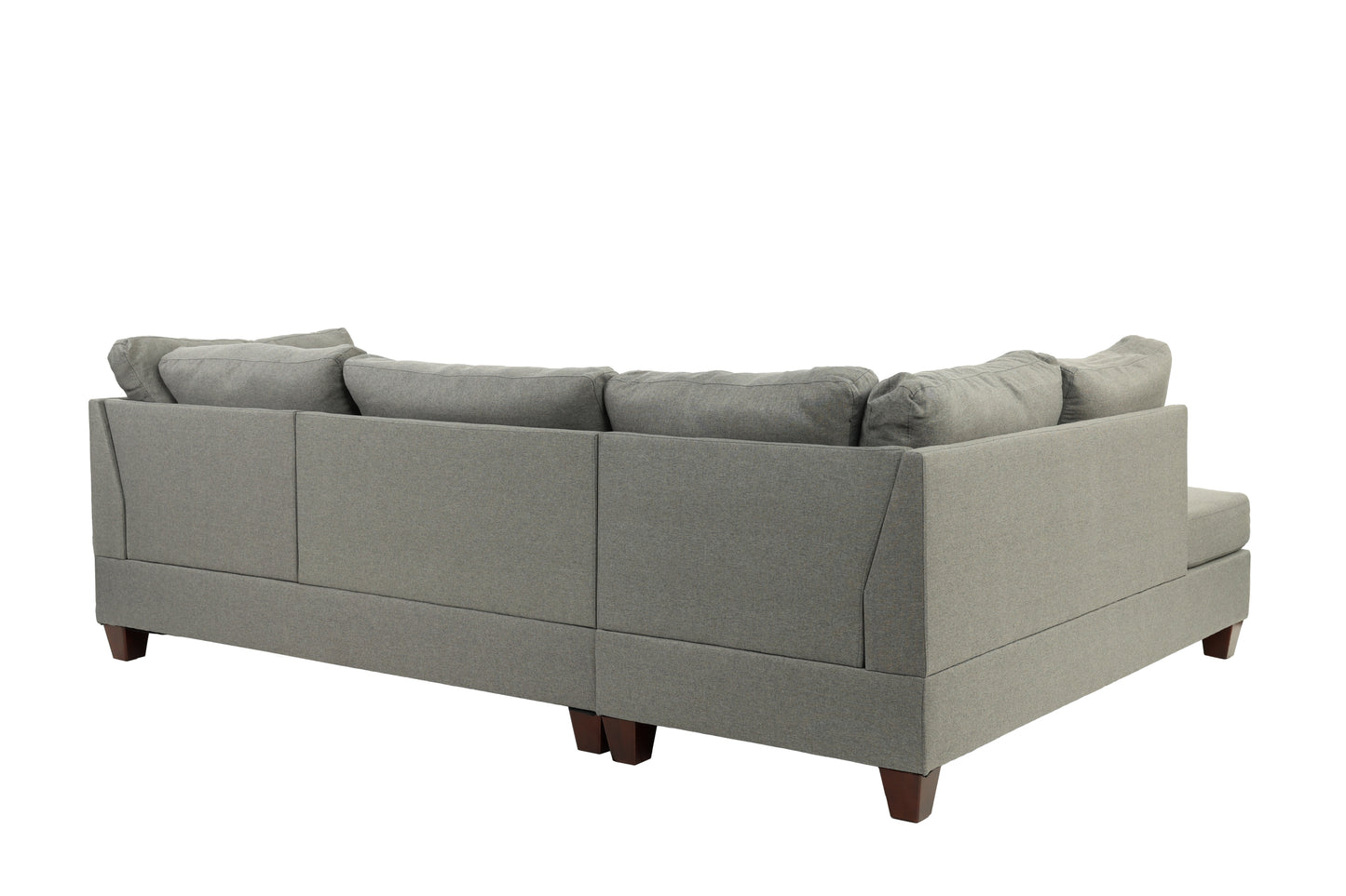 Kapo 3 Pcs Sectional Sofa Set - Gray