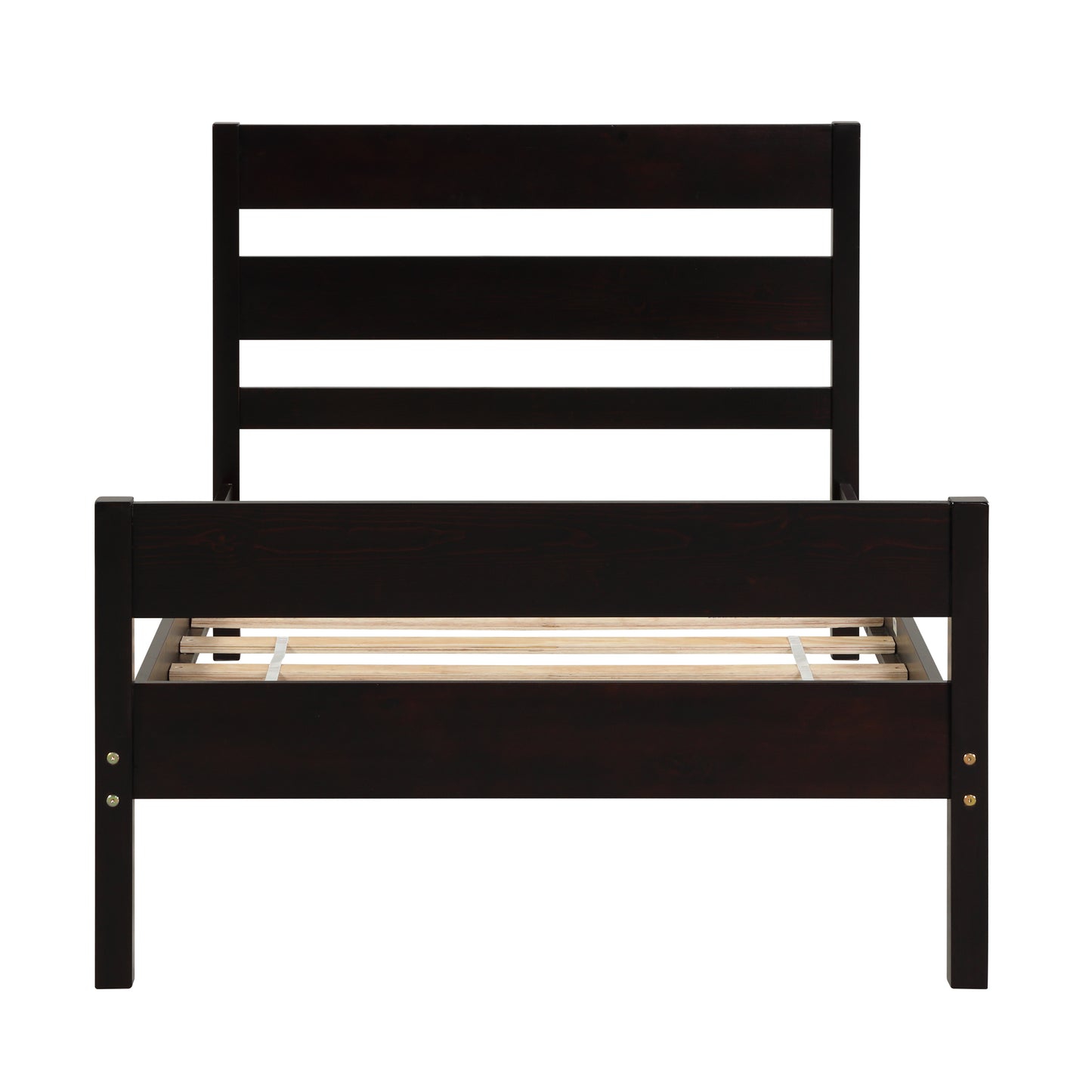 Saba Twin Size Platform Bed Frame - Espresso