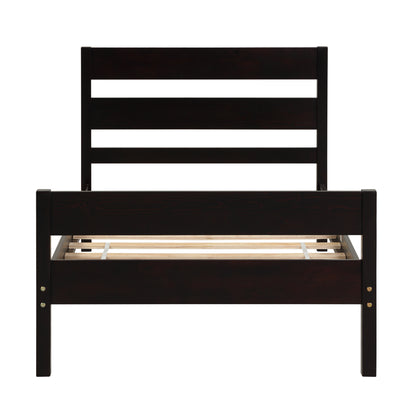 Saba Twin Size Platform Bed Frame - Espresso
