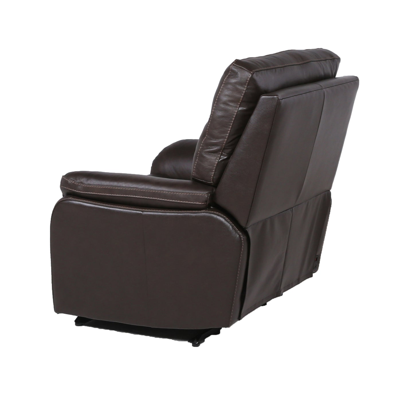 Rosa Top-Grain Leather Recliner - Brown