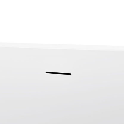 Maya 65" Acrylic Freestanding Soaking Bathtub  - White