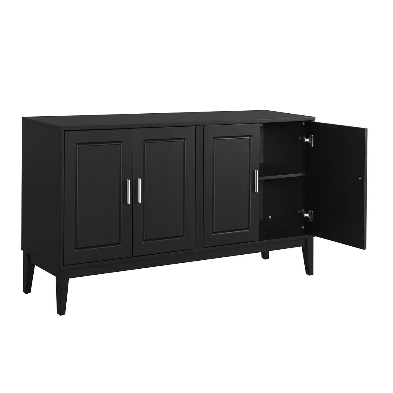 Sonia 4-Door Sideboard Buffet - Black