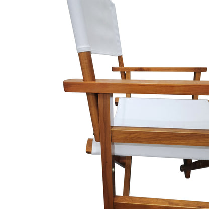 Nana Wooden Folding Director Chair - White