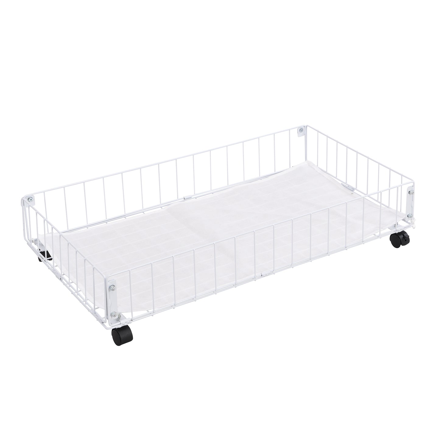 Zee Twin Size Metal Daybed with 2 Drawers - White