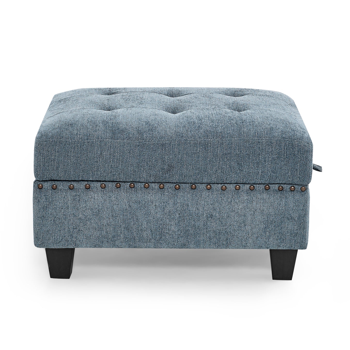 Molly Modular Sectional Sofa Four Single Chair and Two Corner - Navy Blue