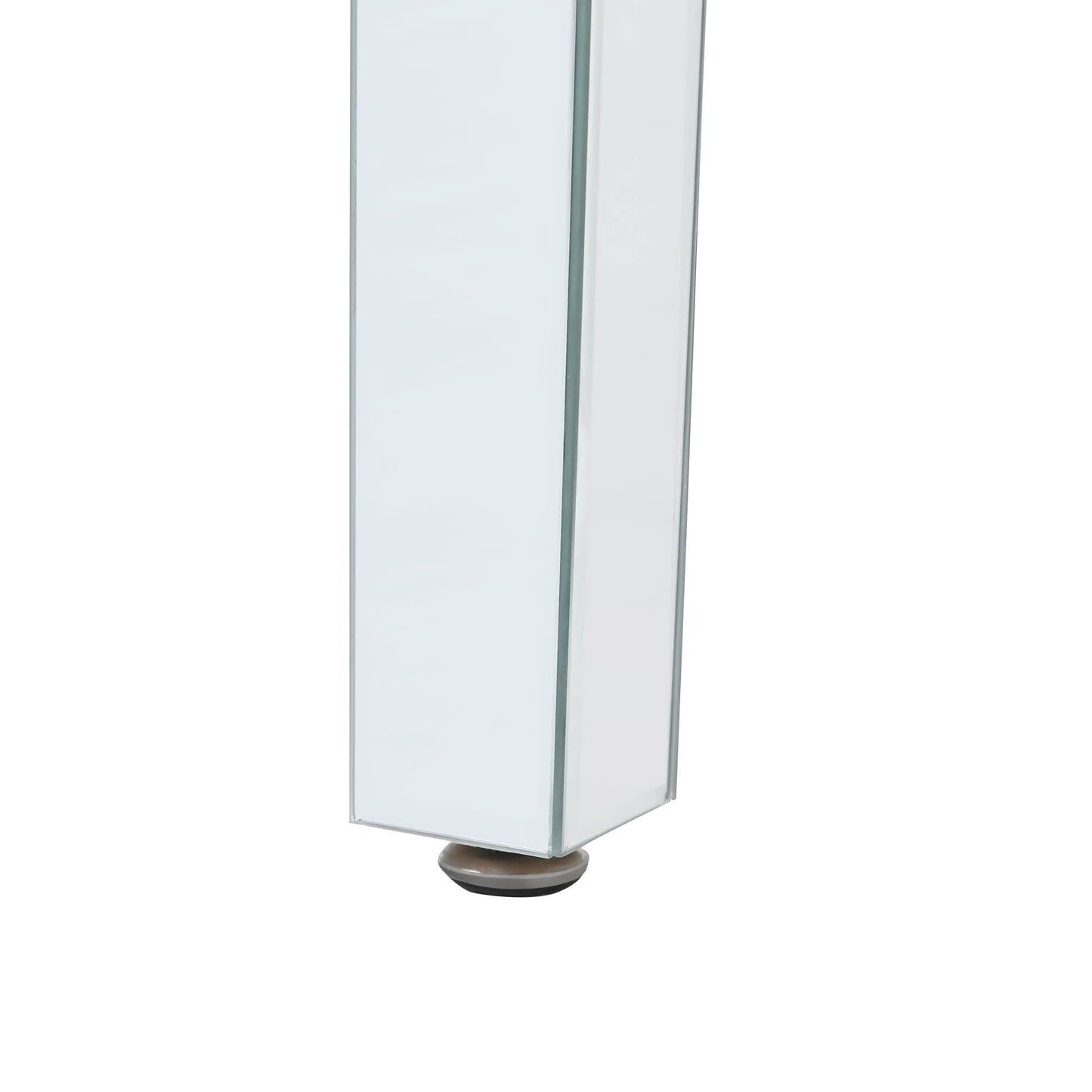 Mirrora Glass Mirrored Coffee Table Set of 3