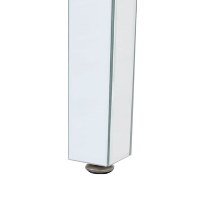 Mirrora Glass Mirrored Coffee Table Set of 3