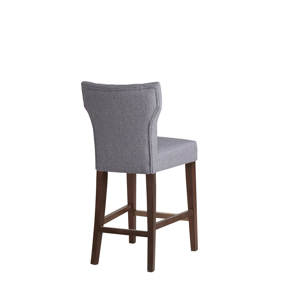 Eliga Tufted Back Counter Stool - Gray