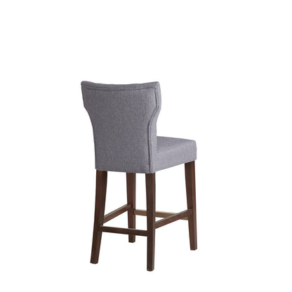 Eliga Tufted Back Counter Stool - Gray