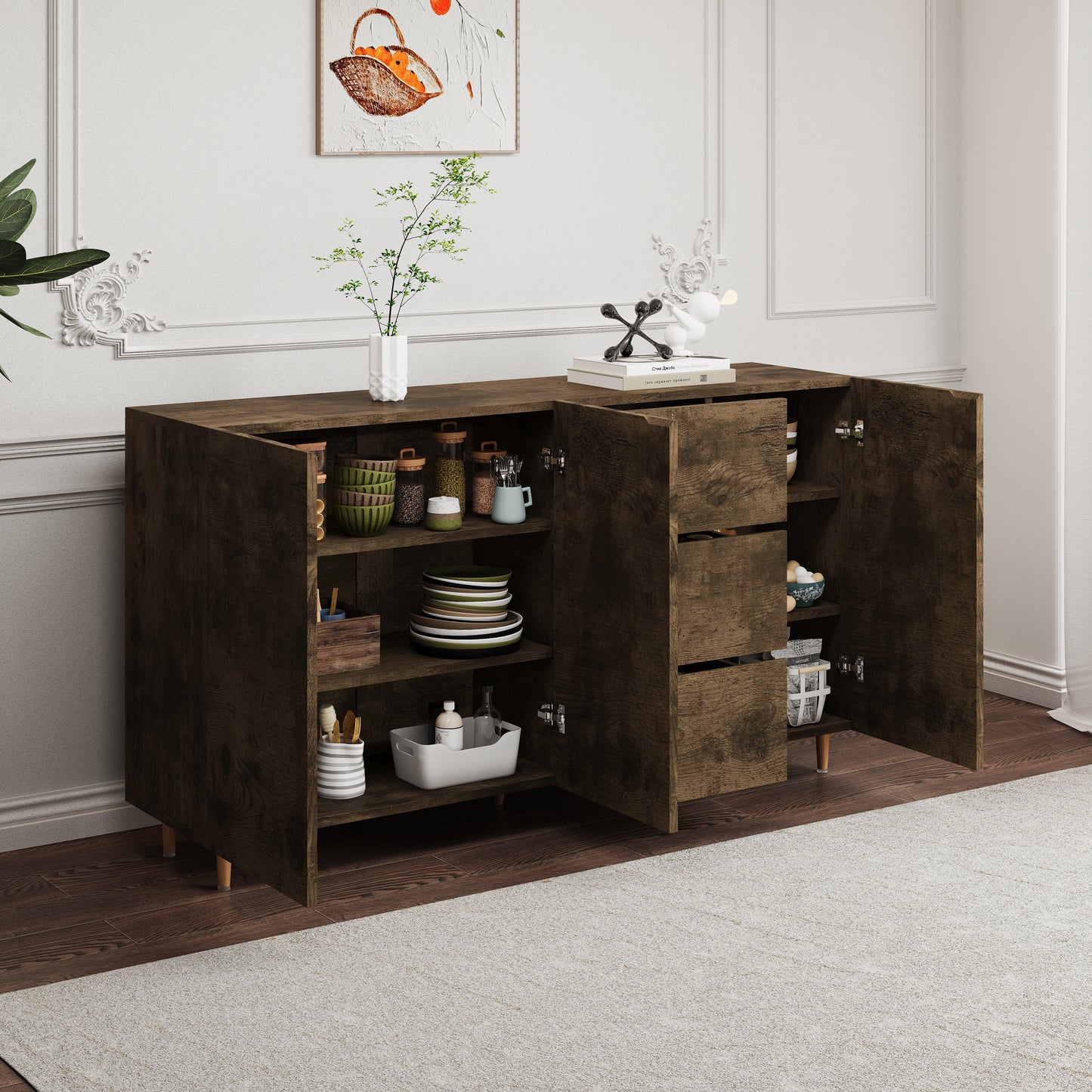 Key Sideboard Buffet - Brown