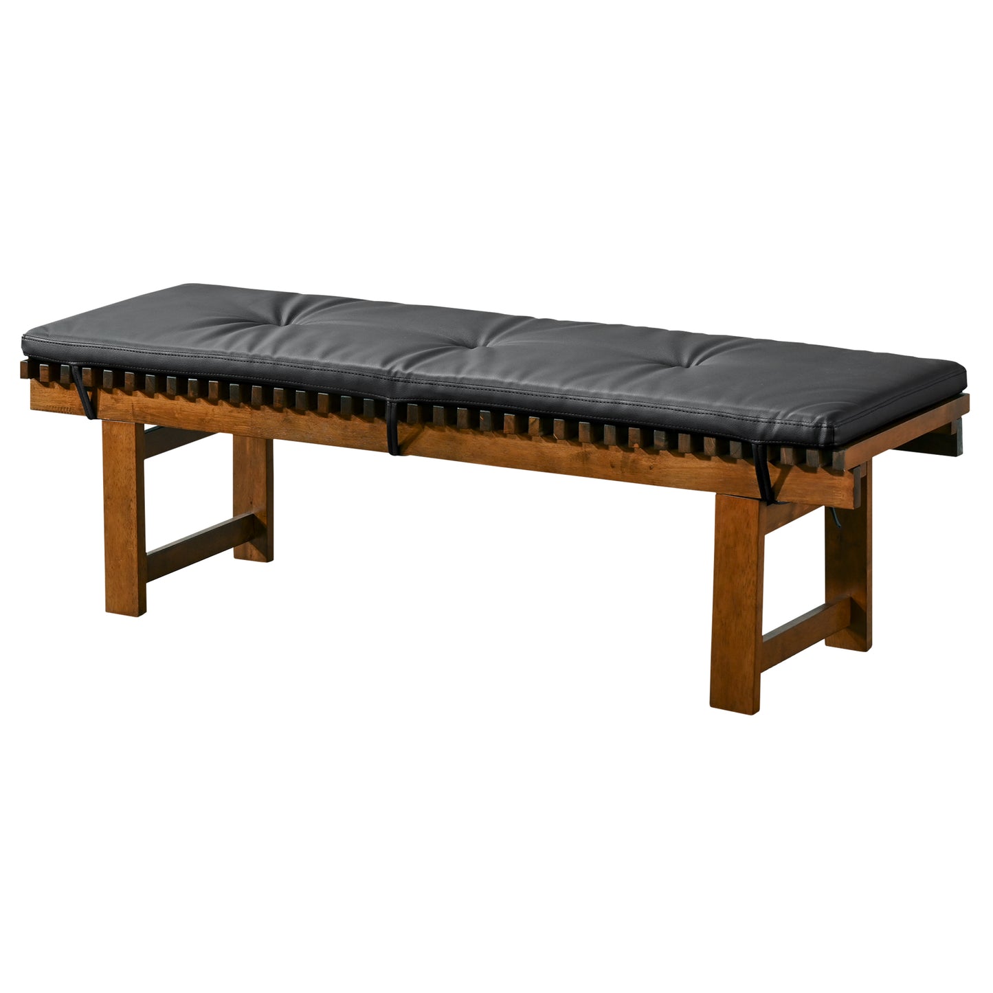 Lucia PU Leather Bench