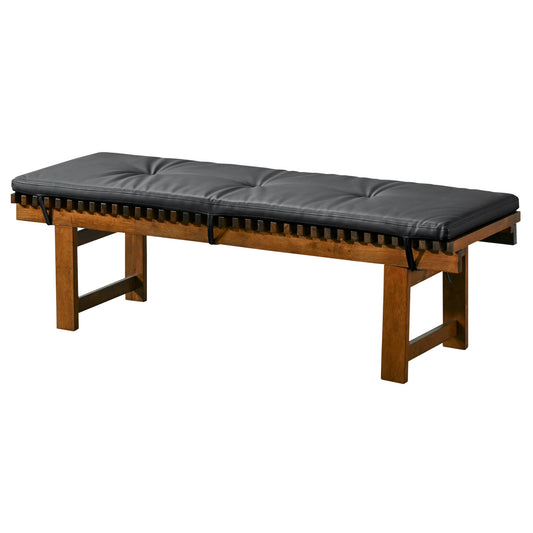 Lucia PU Leather Bench