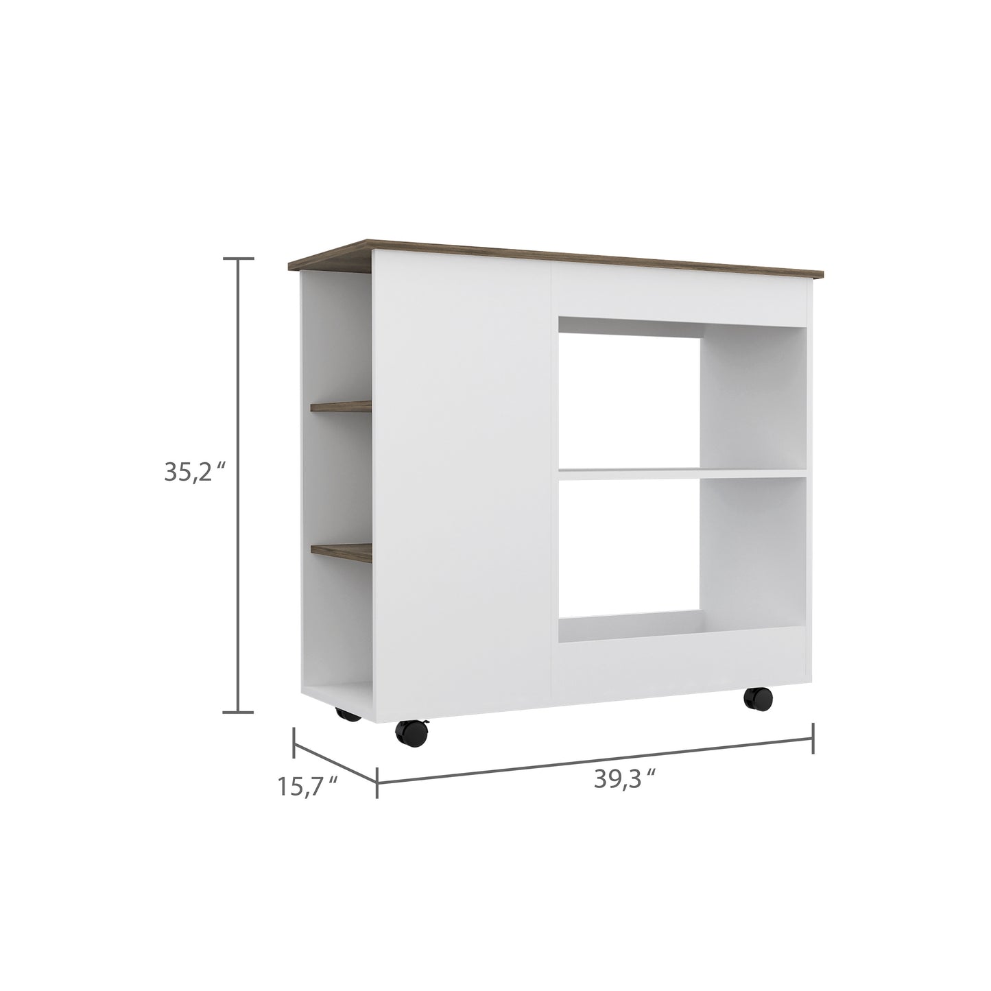 Holmeson Kitchen Cart  - White