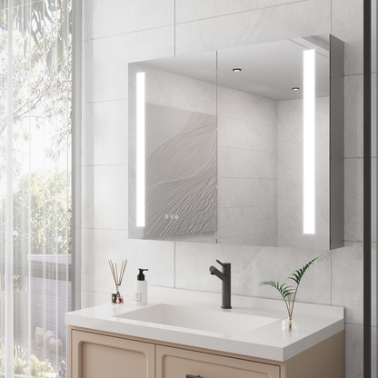 Nook Medicine Cabinet with LED Vanity Mirror