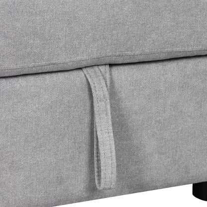 Otto Convertible Sleeper Sofa Bed W Storage - Gray