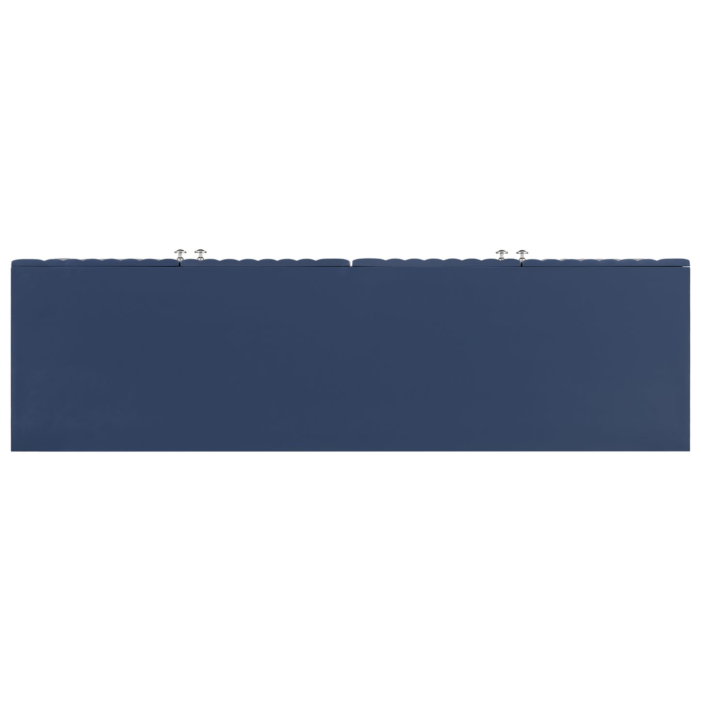 Butler Wavy Pattern Doors Sideboard Buffet - Navy Blue