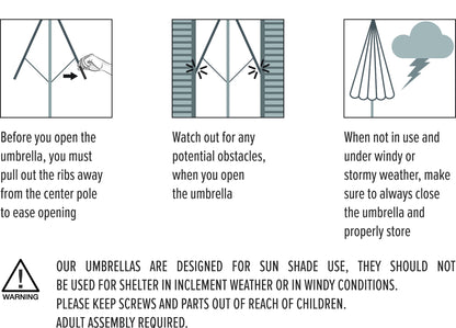 Benno 10 x 6.5 ft Rectangular Patio Umbrella - Chocolate