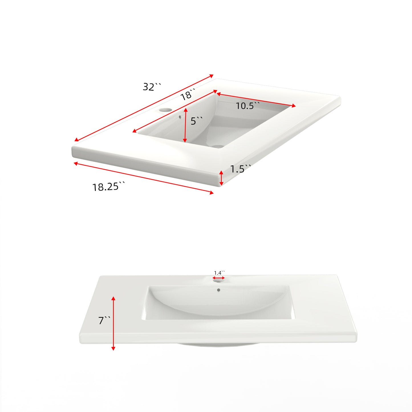 Floating Bathroom Vanity with Sink