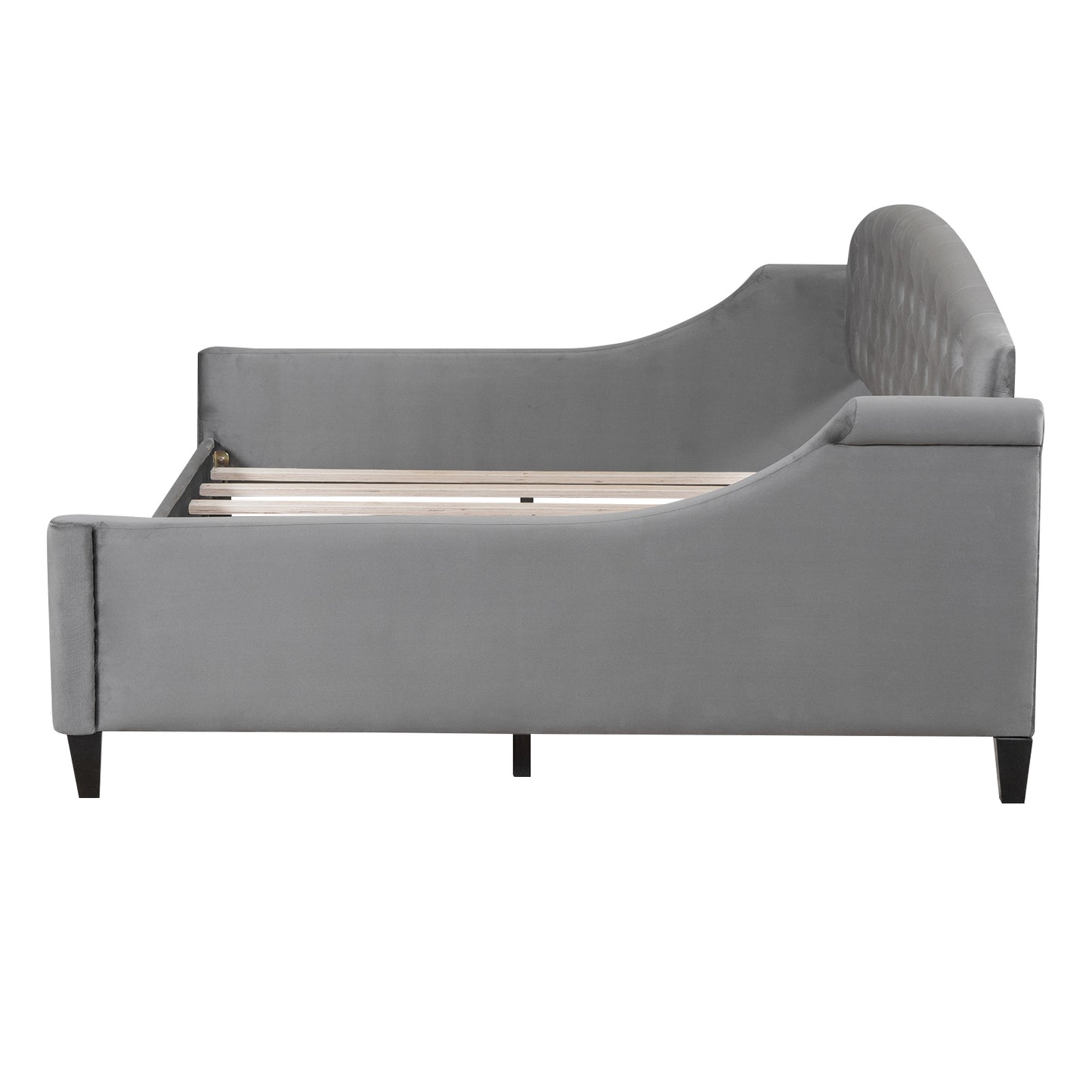 AF Luxury Tufted Button Full Size Daybed - Gray