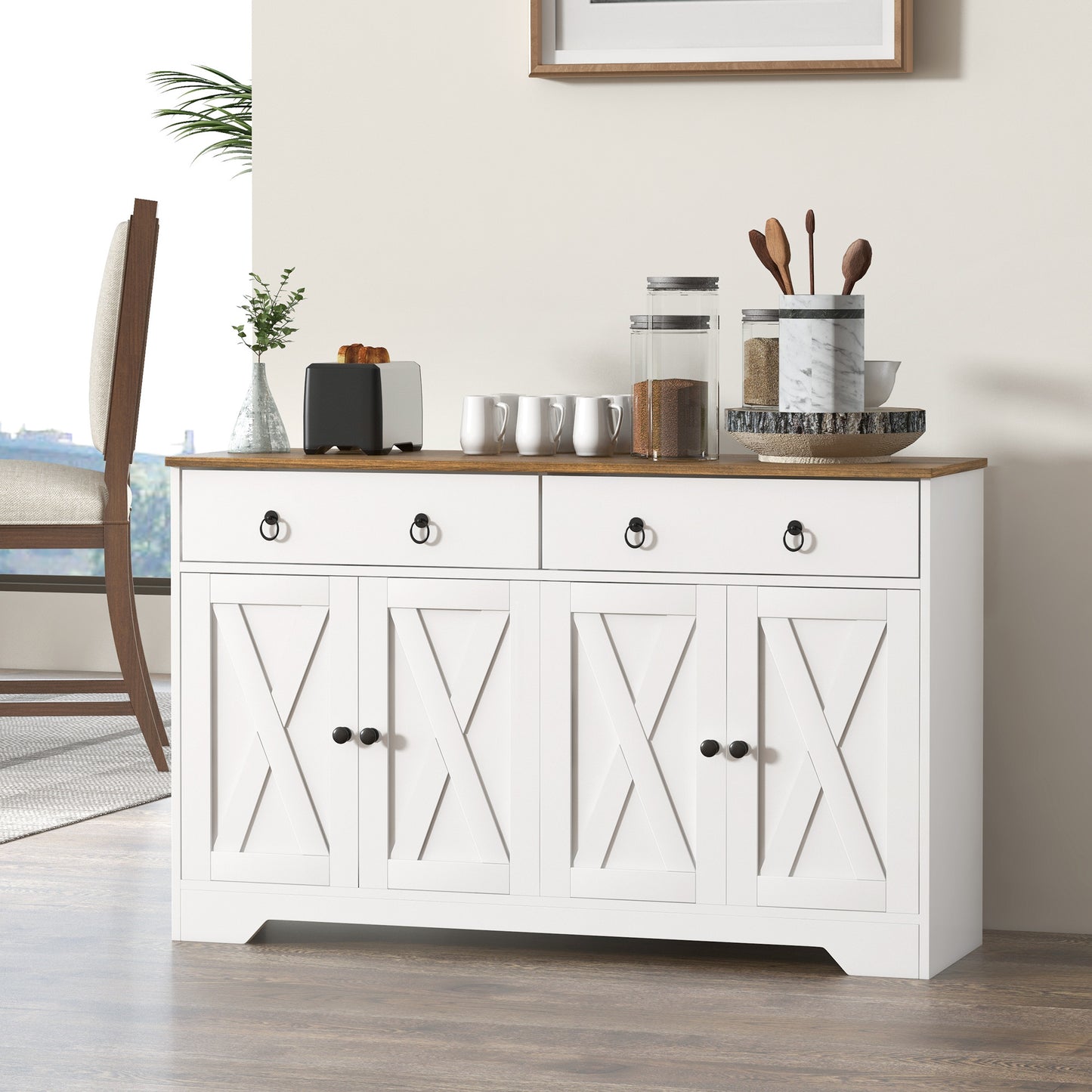 Moderna Farmhouse Sideboard Buffet