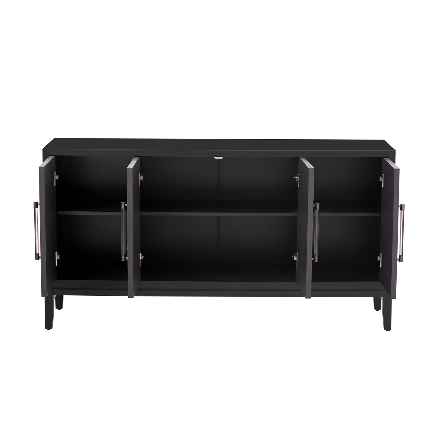 Carri Versatile Four-Door Sideboard Buffet - Black