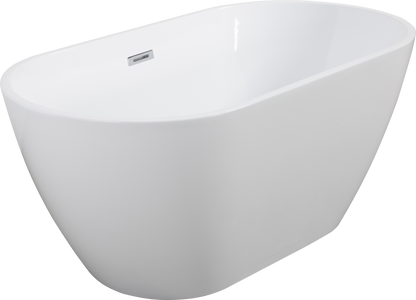 Sleek  67" Acrylic Freestanding Soaking Bathtub - White