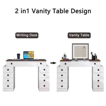 Cleo II Makeup Vanity Desk Set