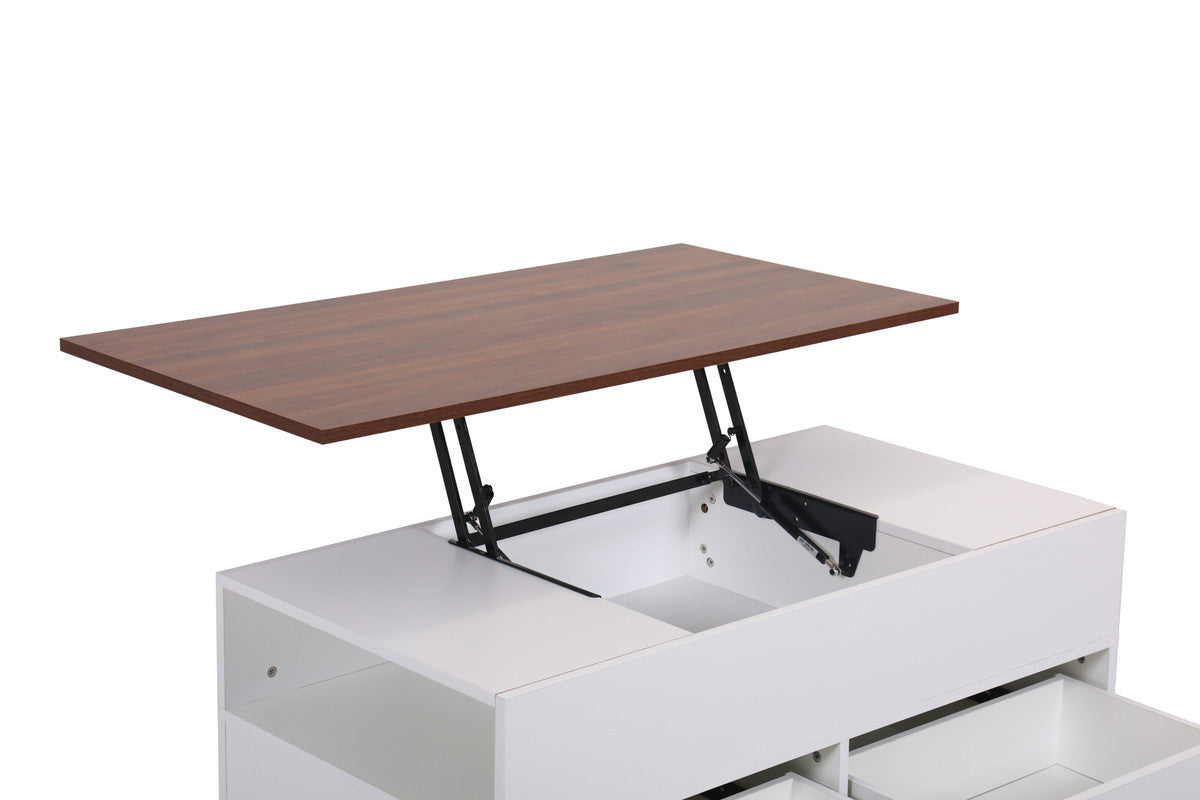 Luna Lift Top Coffee Table - White
