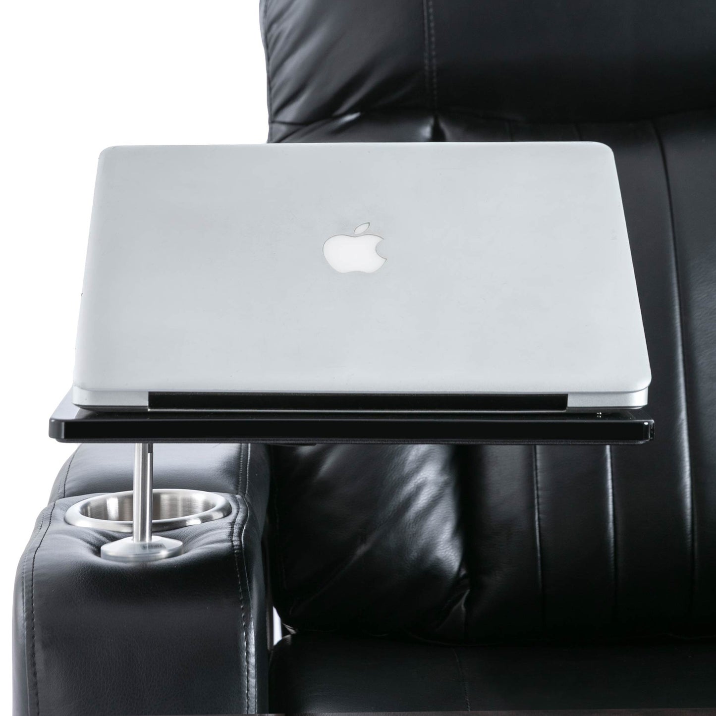 Anika Premium Power Recliner with Swivel Tray Table - Black