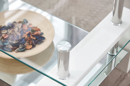 Pearl 2-Tier Coffee Table with Tempered Glass