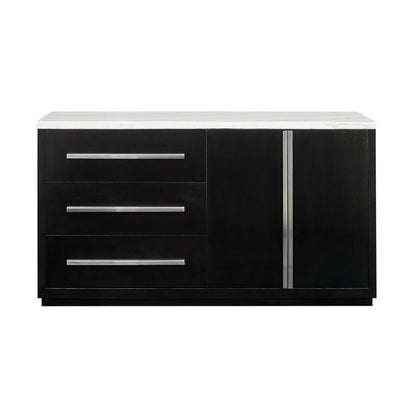 Camila White Marble Top Server