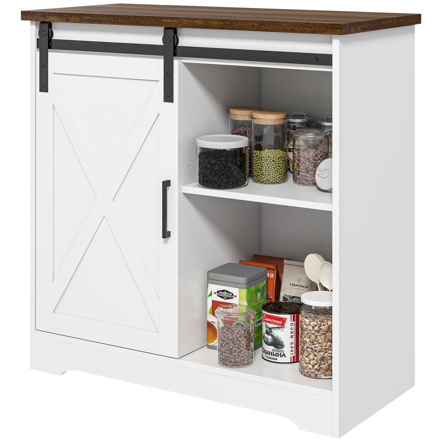 Arredo Farmhouse Sideboard Buffet - White