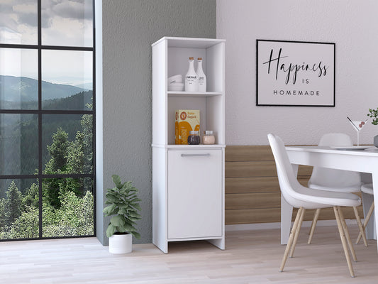 Forester 1-Shelf Pantry Cabinet - White