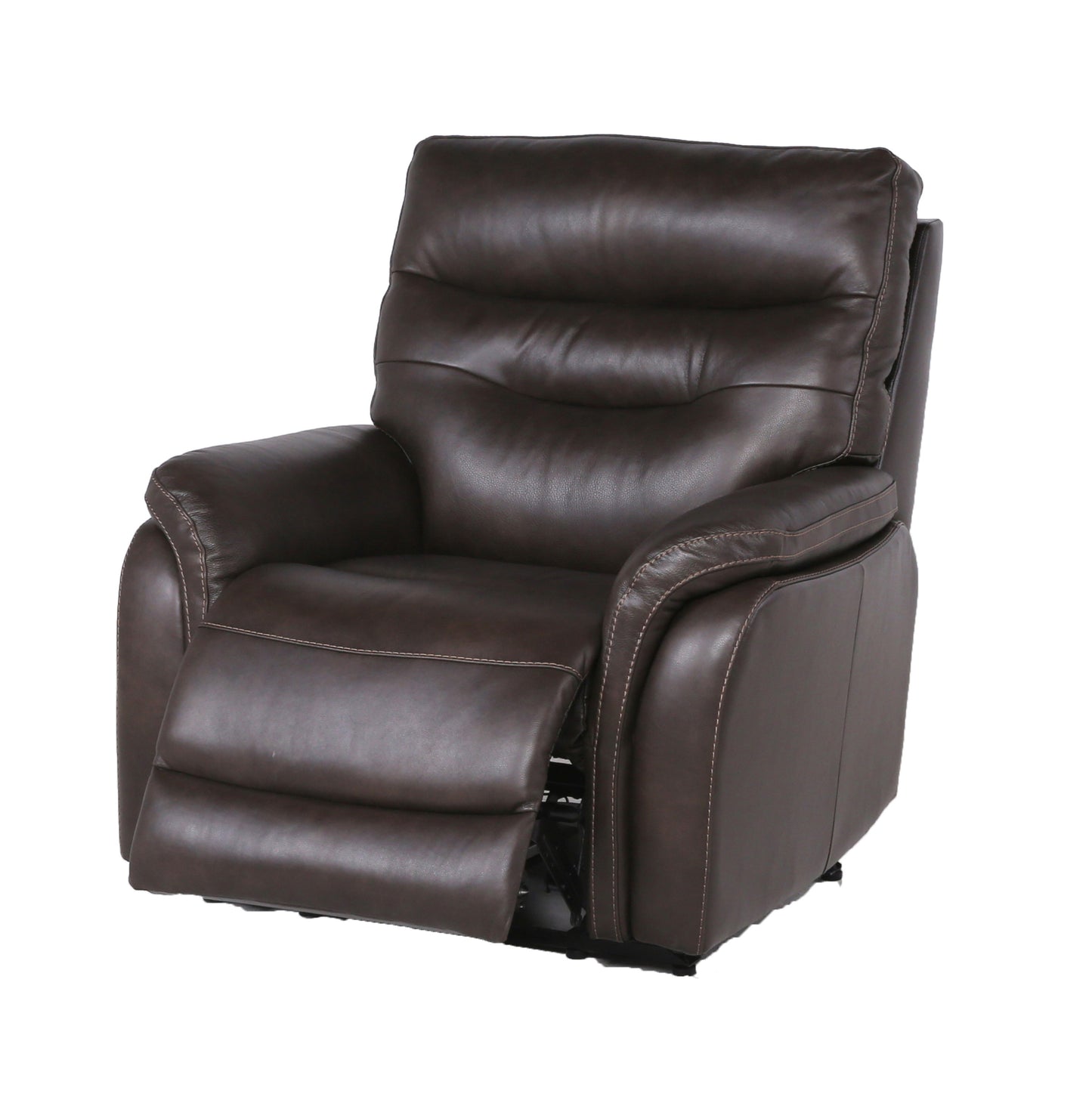 Rosa Top-Grain Leather Recliner - Brown