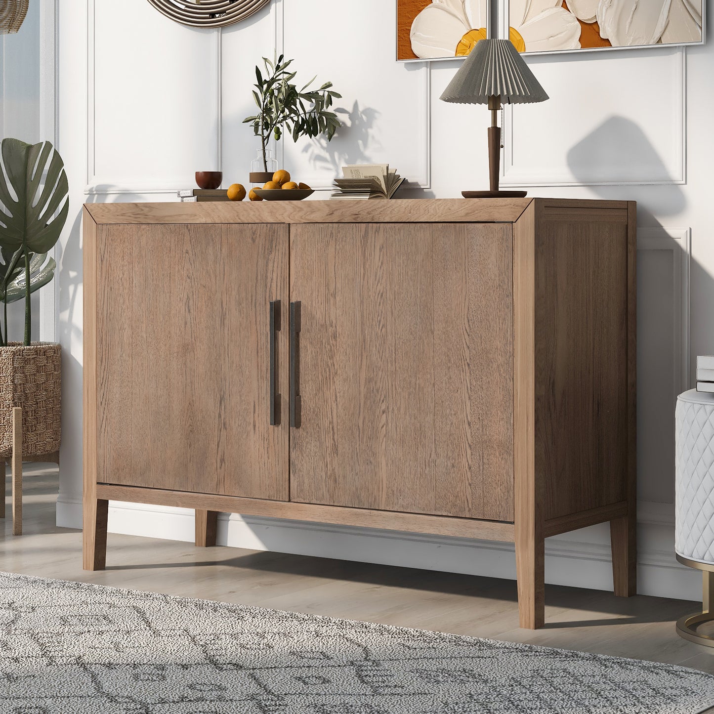 Otto Sideboard Accent Cabinet - Beige