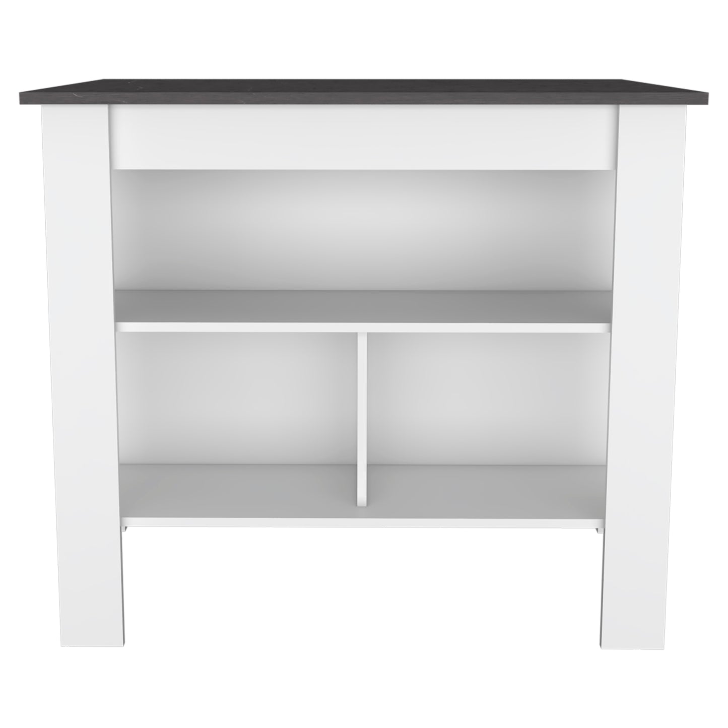 Prep Pro Center Kitchen Island  - White / Onyx