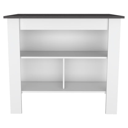 Prep Pro Center Kitchen Island  - White / Onyx