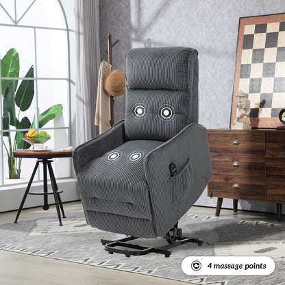 Fraser Electric Recliner Chair - Dark Gray