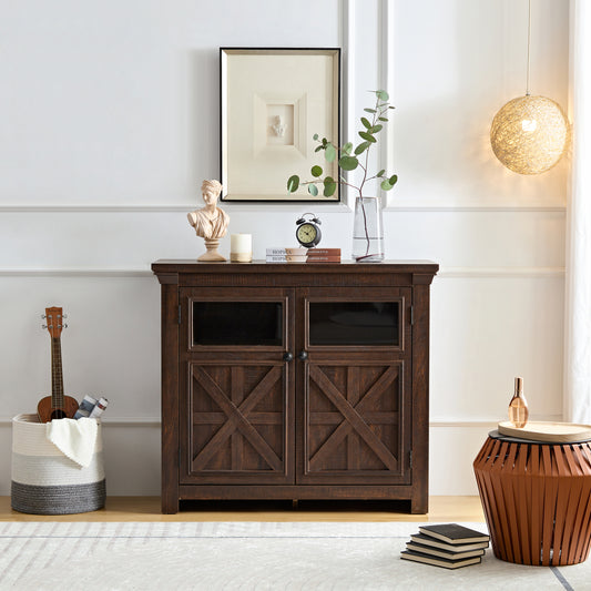 Rosa II Farmhouse Sideboard Buffet - Espresso