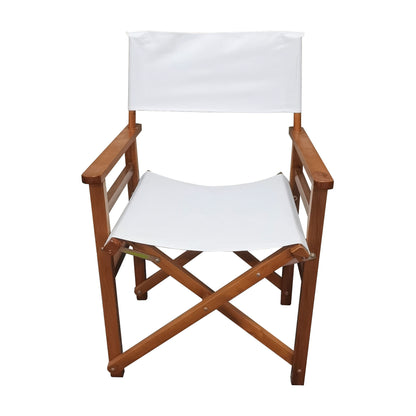 Nana Wooden Folding Director Chair - White
