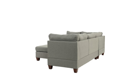 Kapo 3 Pcs Sectional Sofa Set - Gray