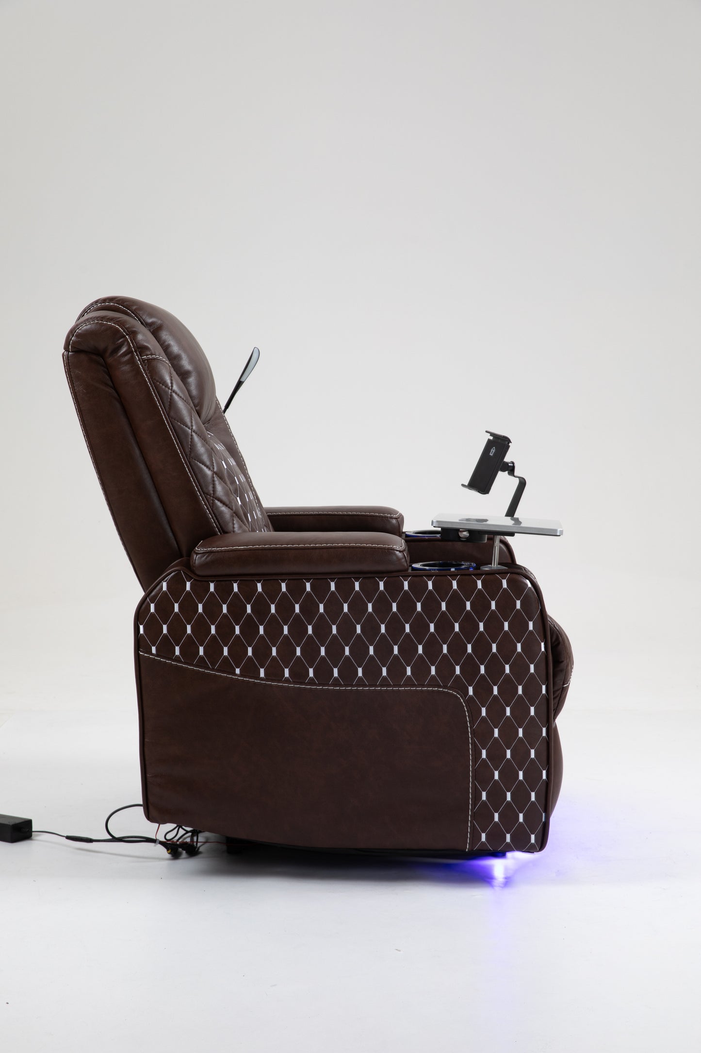 Warner One Power Recliner with Multifunctional Features - Brown