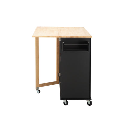 Marvel Kitchen Island & Kitchen Cart  - - Black