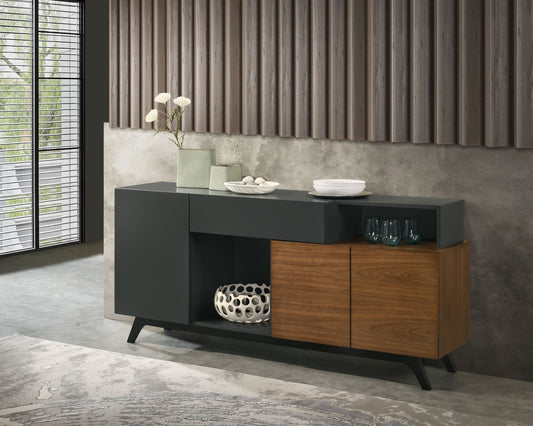Destin Ceramic & Walnut Finish Server