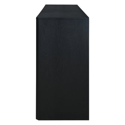 Miya Retro Sideboard Buffet - Black