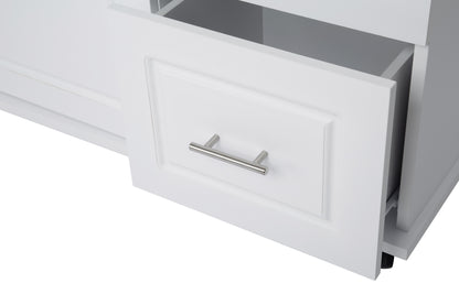 Savvy Kitchen Island & Kitchen Cart - White
