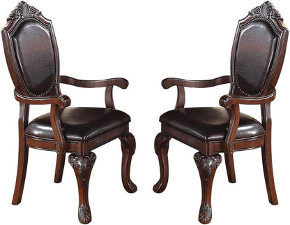 Norman Dining Arm Chair (Set of 2) - Brown